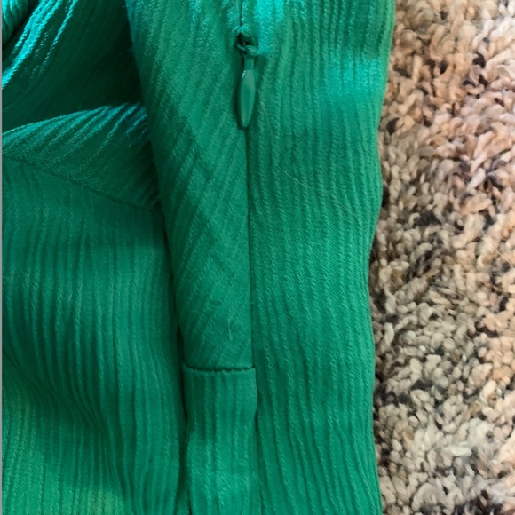 Zara Size Large Green Textured long Dress - Picture 8 of 8